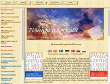 Tablet Screenshot of philosophie-spiritualite.com